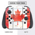 Canada Flag Light Wood Nintendo Switch Bundle Skin