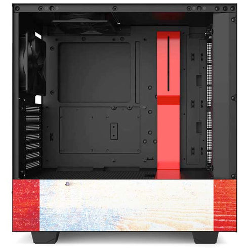 Canada Flag Light Wood NZXT H510 Compact ATX Mid-Tower Case Skin
