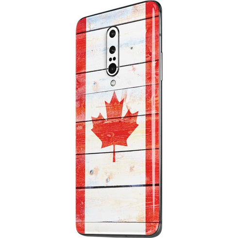Canada Flag Light Wood OnePlus 7 Pro Skin