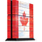 Canada Flag Light Wood PS4 Console Skin