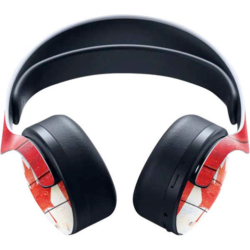 Canada Flag Light Wood PULSE 3D Wireless Headset for PS5 Skin