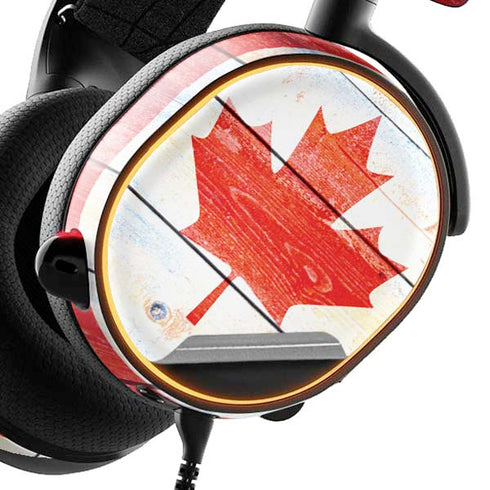 Canada Flag Light Wood SteelSeries Arctis 5 Skin