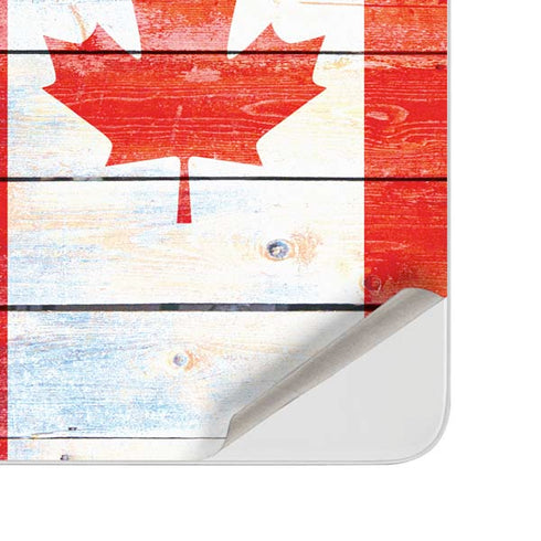 Canada Flag Light Wood Surface Duo Skin