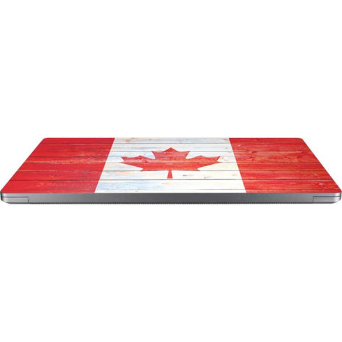 Canada Flag Light Wood Universal Laptop 16.6in (13.4 x 9.7in) Skin