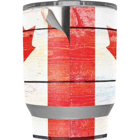 Canada Flag Light Wood Yeti 30oz Rambler Tumbler Skin
