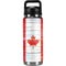 Canada Flag Light Wood YETI Rambler 26oz Bottle Skin