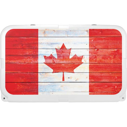 Canada Flag Light Wood YETI Tundra 45 Hard Cooler Skin