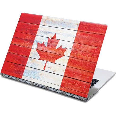 Canada Flag Light Wood Yoga 910 2-in-1 14in Touch-Screen Skin