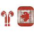 Canadian Flag Dark Wood Apple AirPods 2 Skin