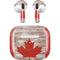 Canadian Flag Dark Wood Apple AirPods (3rd Gen 2021) Skin