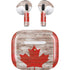 Canadian Flag Dark Wood Apple AirPods (3rd Gen 2021) Skin