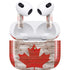 Canadian Flag Dark Wood Apple AirPods (3rd Gen 2021) Skin