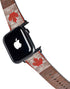 Canadian Flag Dark Wood Apple Watch Band 42-44mm