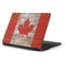 Canadian Flag Dark Wood Samsung Chromebook Skin