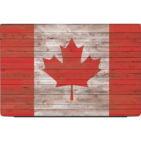 Canadian Flag Dark Wood Dell Vostro Skin