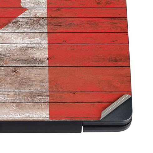 Canadian Flag Dark Wood Dell Vostro Skin