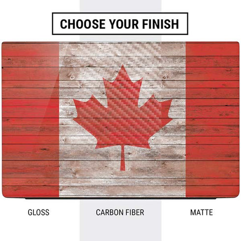 Canadian Flag Dark Wood Dell Vostro Skin