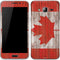 Canadian Flag Dark Wood Galaxy J3 Skin