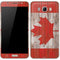 Canadian Flag Dark Wood Galaxy J7 Skin