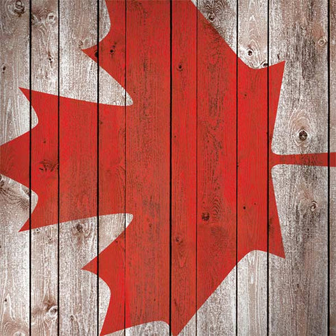 Canadian Flag Dark Wood Galaxy Note 8 Skin