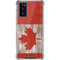Canadian Flag Dark Wood Galaxy Note20 5G Clear Case