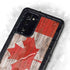 Canadian Flag Dark Wood Galaxy Note20 5G Waterproof Case