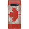 Canadian Flag Dark Wood Galaxy S10 Skin