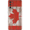 Canadian Flag Dark Wood Galaxy S20 Fan Edition Skin