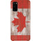 Canadian Flag Dark Wood Galaxy S20 Lite Case