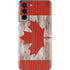 Canadian Flag Dark Wood Galaxy S21 5G Skin