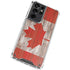 Canadian Flag Dark Wood Galaxy S21 Ultra 5G Clear Case