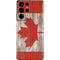 Canadian Flag Dark Wood Galaxy S21 Ultra 5G Skin