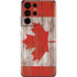 Canadian Flag Dark Wood Galaxy S21 Ultra 5G Skin