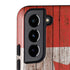 Canadian Flag Dark Wood Galaxy S22 Plus Pro Case