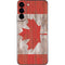 Canadian Flag Dark Wood Galaxy S22 Plus Skin