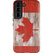 Canadian Flag Dark Wood Galaxy S22 Pro Case