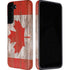 Canadian Flag Dark Wood Galaxy S22 Pro Case