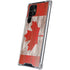 Canadian Flag Dark Wood Galaxy S22 Ultra Clear Case