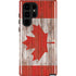 Canadian Flag Dark Wood Galaxy S22 Ultra Pro Case