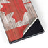 Canadian Flag Dark Wood Galaxy S22 Ultra Skin