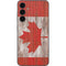 Canadian Flag Dark Wood Galaxy S23 FE Skin