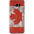 Canadian Flag Dark Wood Galaxy S8 Plus Skin