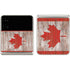 Canadian Flag Dark Wood Galaxy Z Flip3 5G Skin