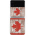 Canadian Flag Dark Wood Galaxy Z Flip3 5G Skin