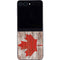 Canadian Flag Dark Wood Galaxy Z Flip5 5G Skin