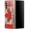 Canadian Flag Dark Wood Galaxy Z Fold2 5G Skin