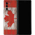 Canadian Flag Dark Wood Galaxy Z Fold2 5G Skin