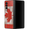 Canadian Flag Dark Wood Galaxy Z Fold3 5G Skin