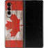 Canadian Flag Dark Wood Galaxy Z Fold3 5G Skin