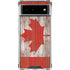 Canadian Flag Dark Wood Google Pixel 6 Clear Case